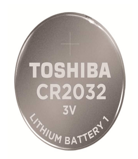 2 Pack Toshiba CR2032 3V Lithium Coin Cell Battery