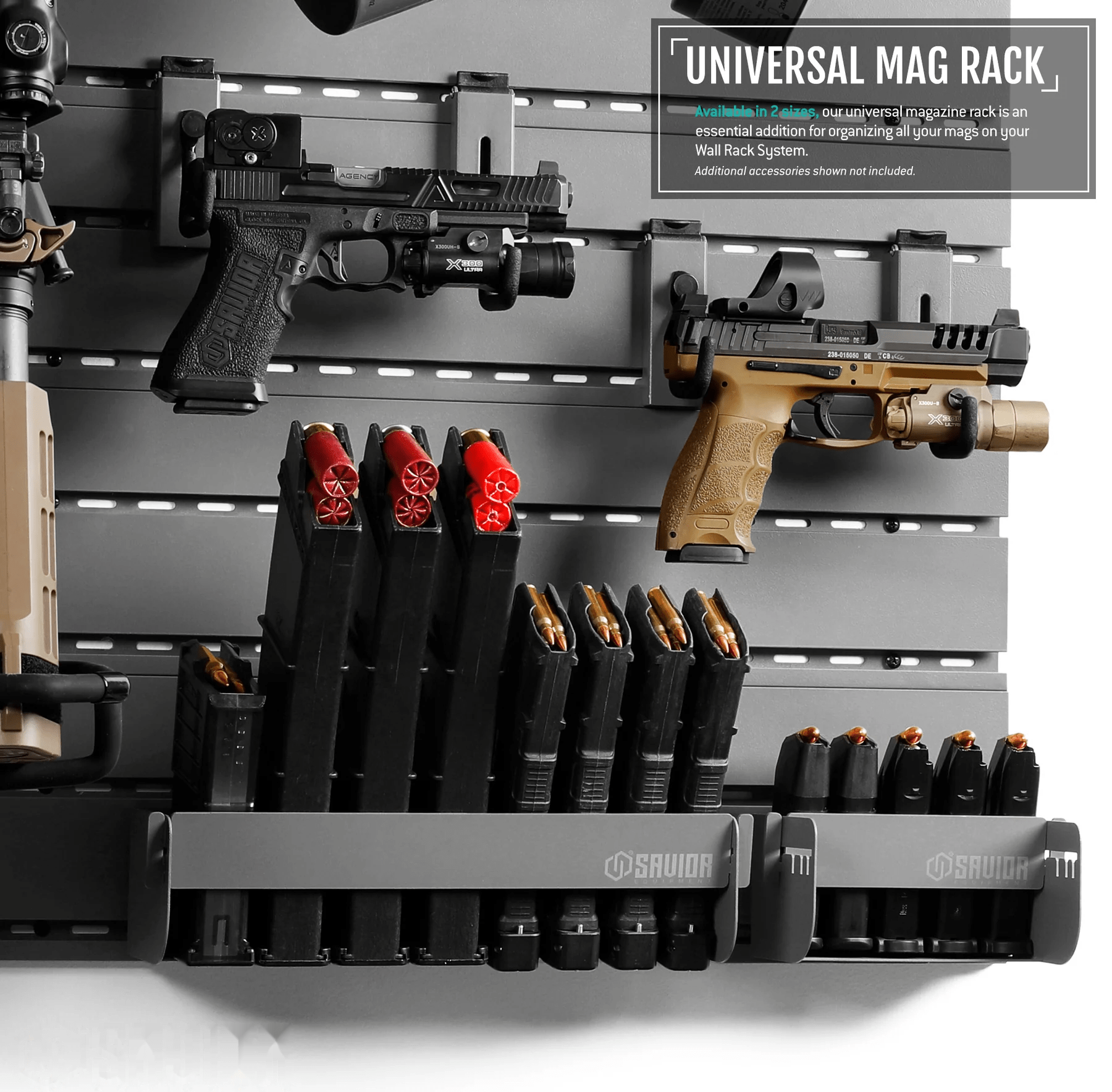 Wall Rack System - Universal Mag Holder (Multiple Sizes)