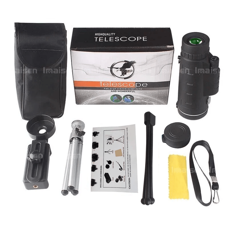 Dual Focus 12x50 Waterproof Monocular Spotting Scope With