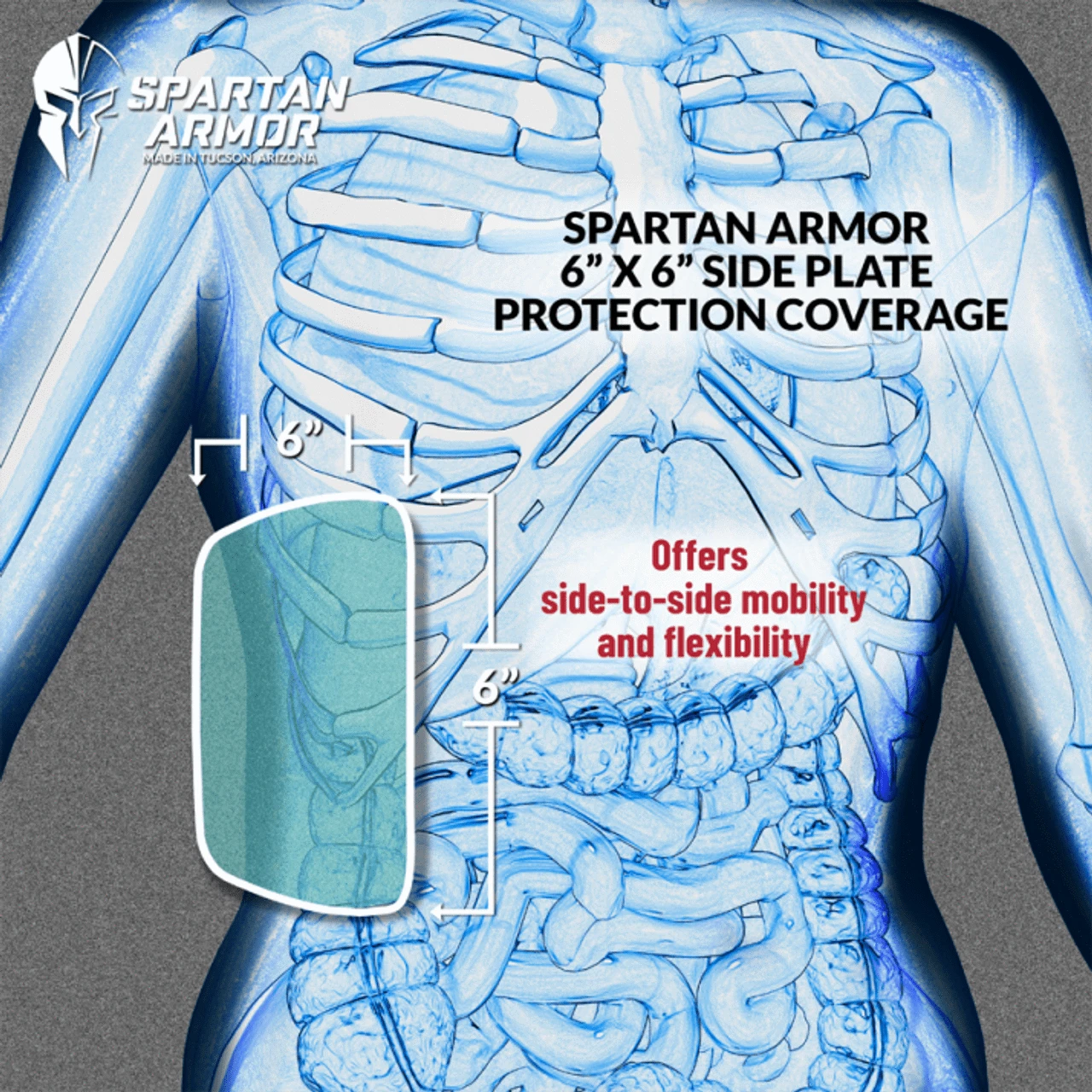 Spartan Level III+ AR550 Steel Side Armor (set of 2)