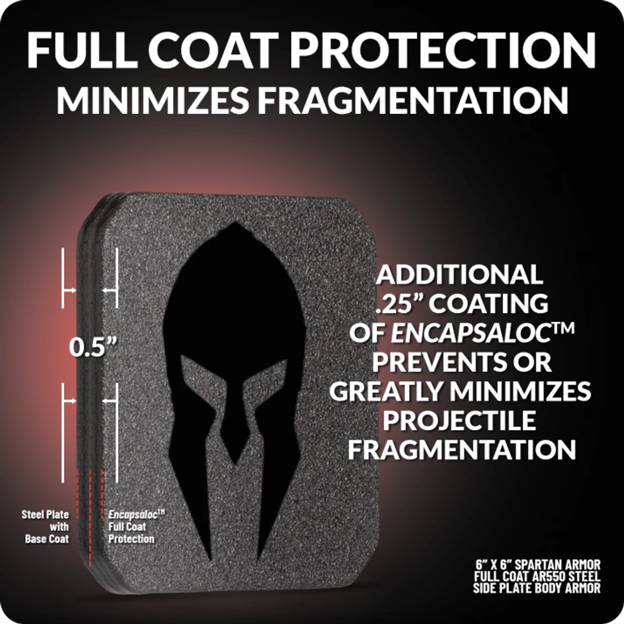 Spartan Level III+ AR550 Steel Side Armor (set of 2)