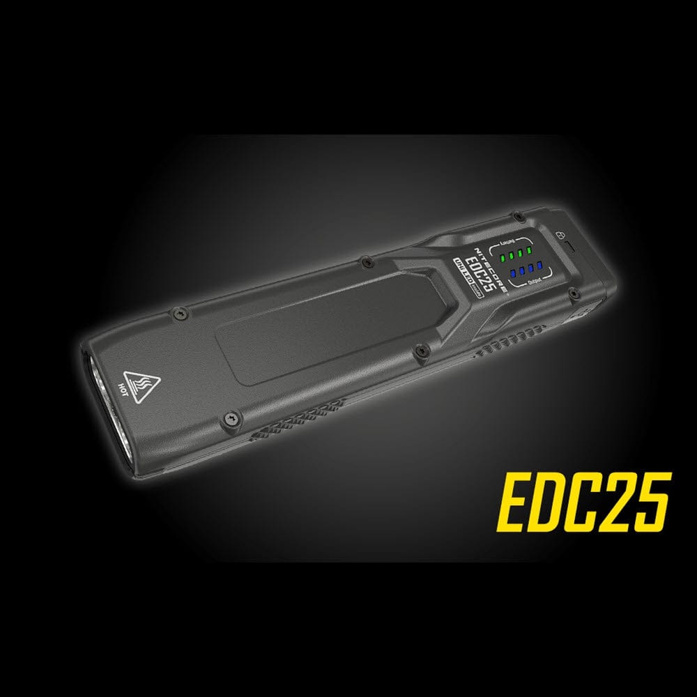 Nitecore EDC25 3000 Lumen USB-C Rechargeable Flat EDC Flashlight