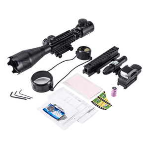 TAC-3: 4 Piece 4-16x50 Illuminated Reticle Scope Package