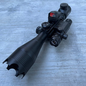 TAC-4: 4 Piece 4-16x50 Illuminated Reticle Scope Package
