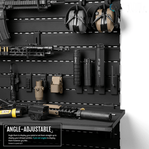 Wall Rack System - Adjustable Pistol & Suppressor Rod (2 Pack)