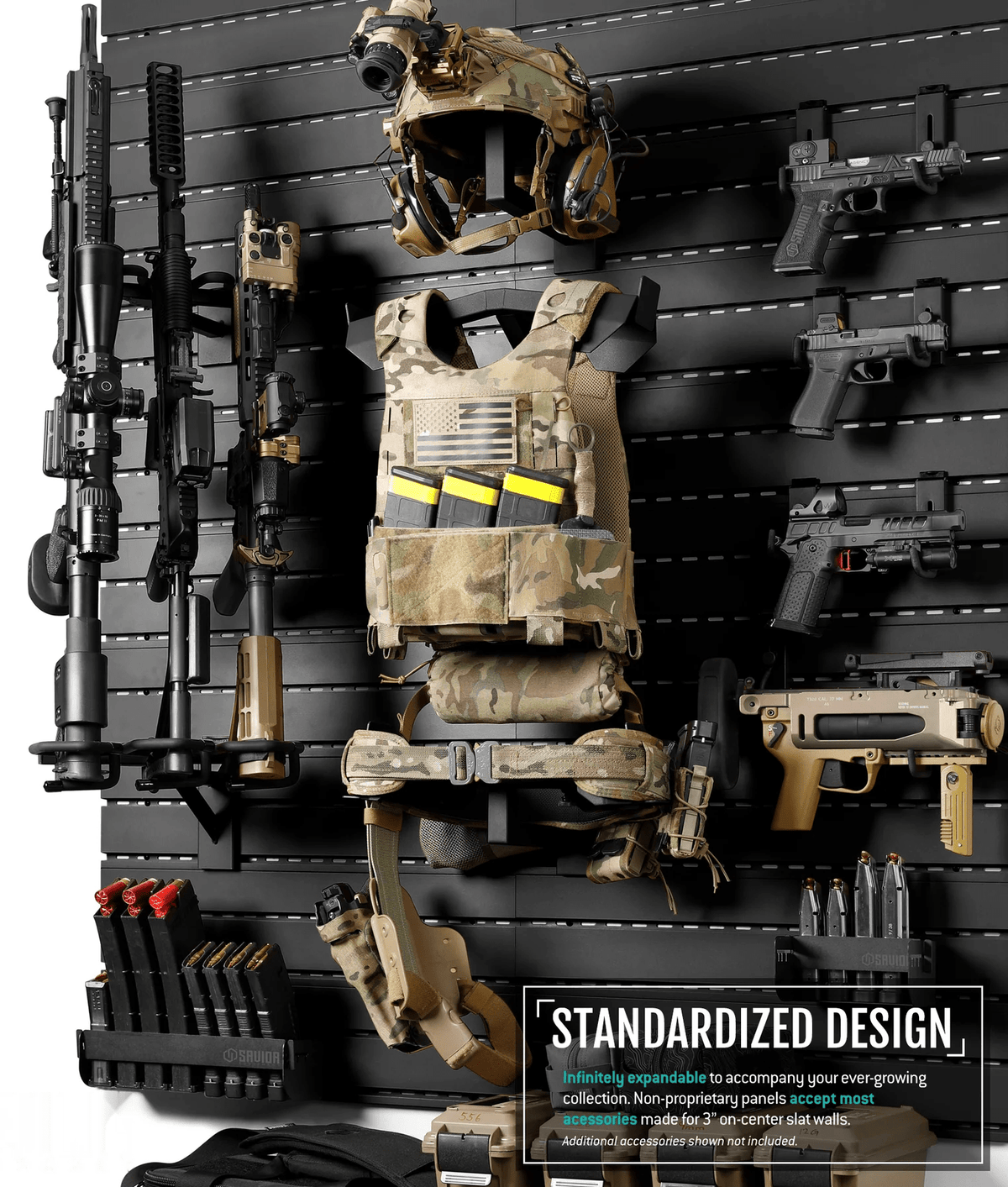 Wall Rack System Armor Rack | Heavy-Duty Tactical Plate Carrier Storage ...
