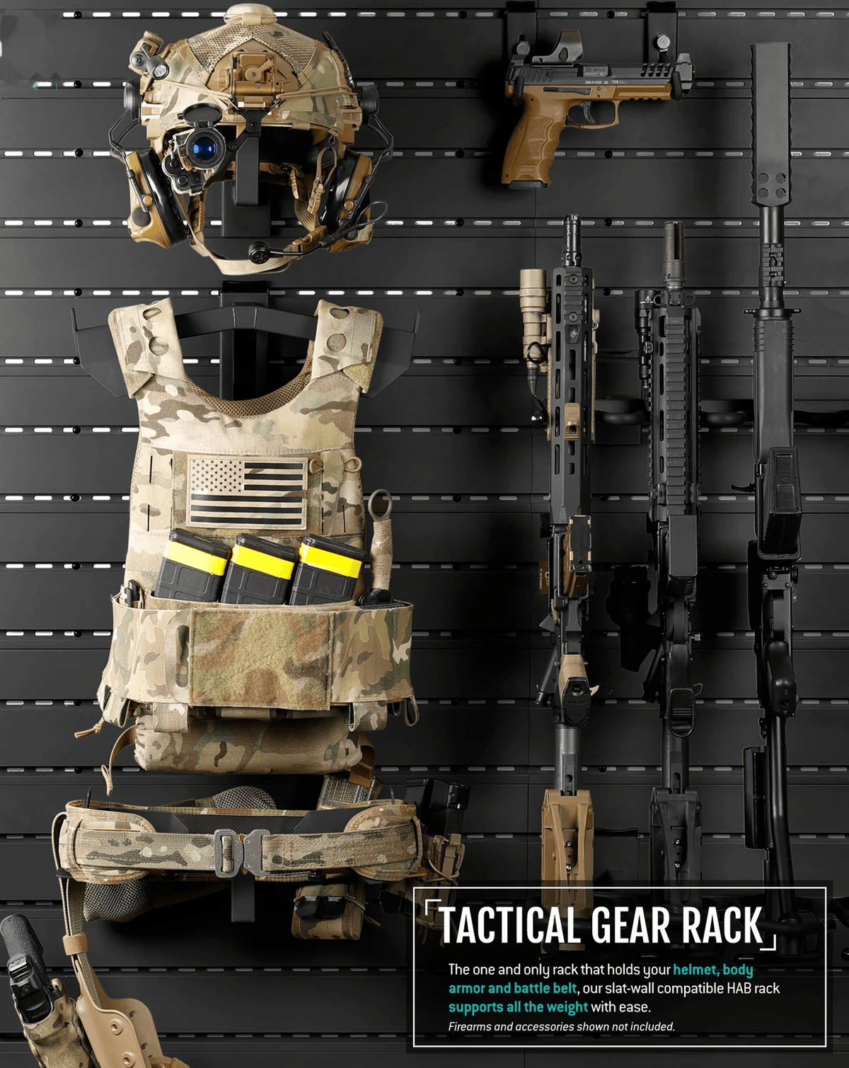 Wall Rack System - Tactical Gear Rack - SFT2 Tactical