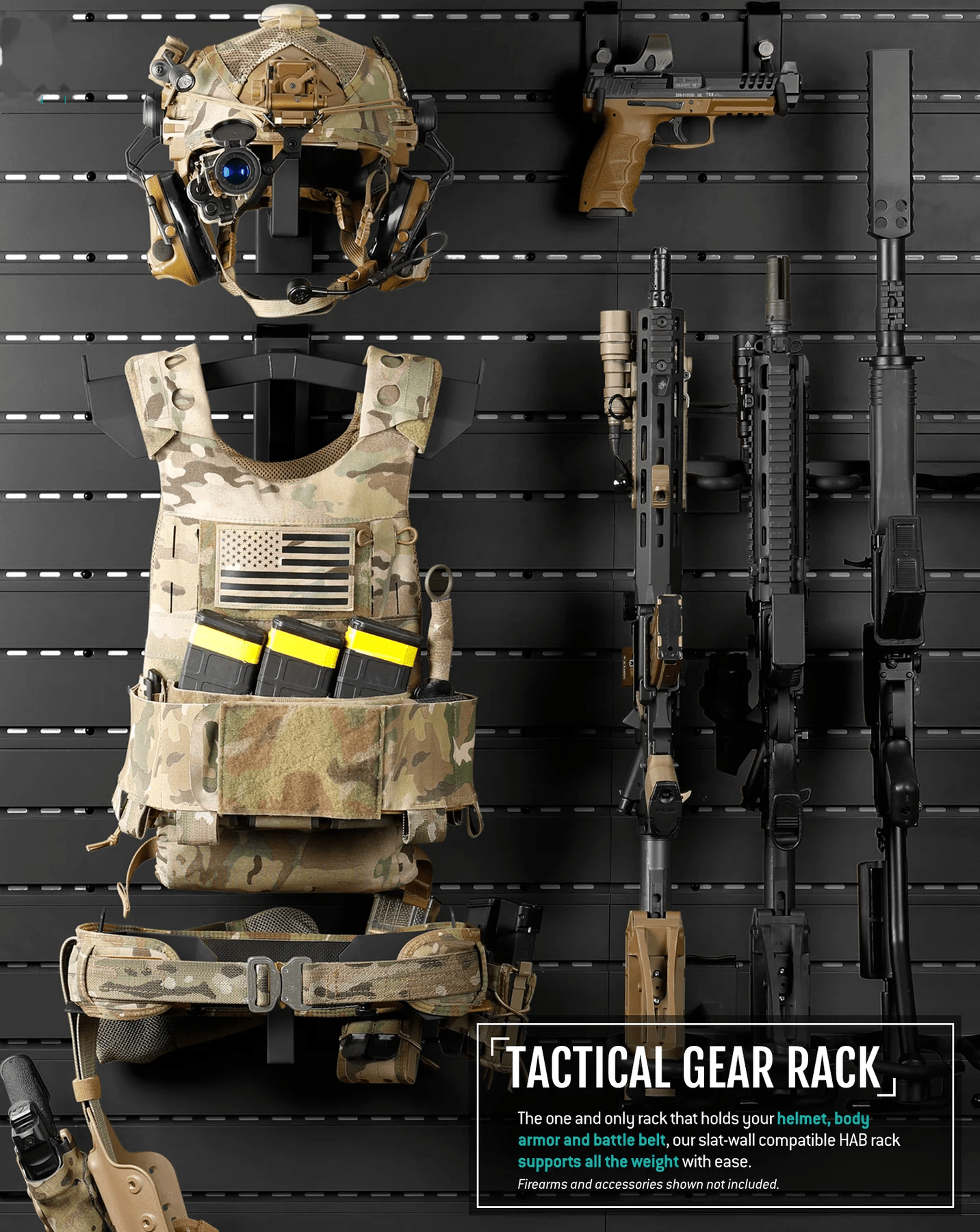 Wall Rack System - Tactical Gear Rack