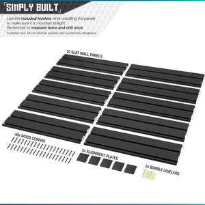 Wall Rack System - Panels Only Package