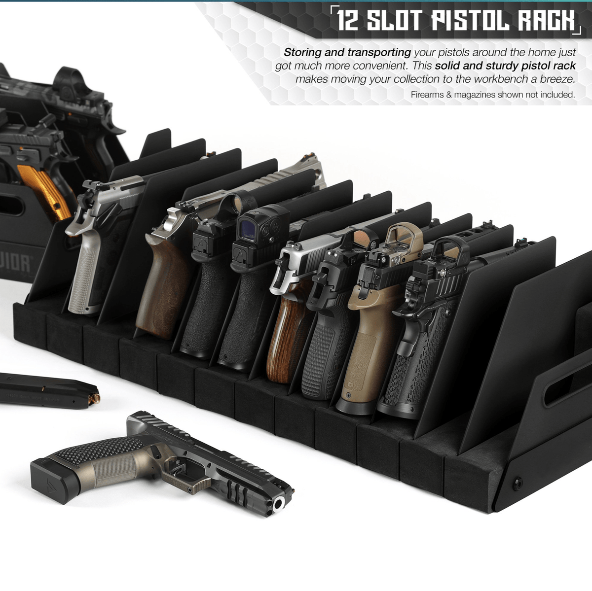 SFT2 Tactical Pistol Rack | Gun Safe & Range Pistol Storage