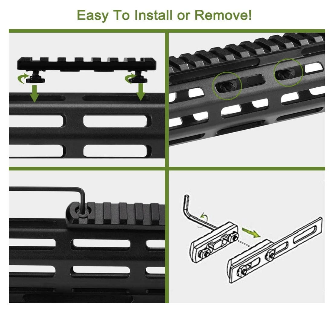 M-LOK and KeyMod Adapter Sets