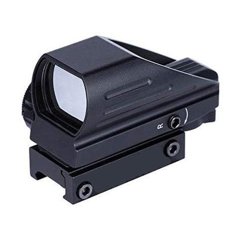 Reflex Dot Sight with 4 Different Reticle Options in Red or Green (Black or FDE)