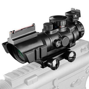 Compact 4x32 Scope with Fiber Optic Front Sight