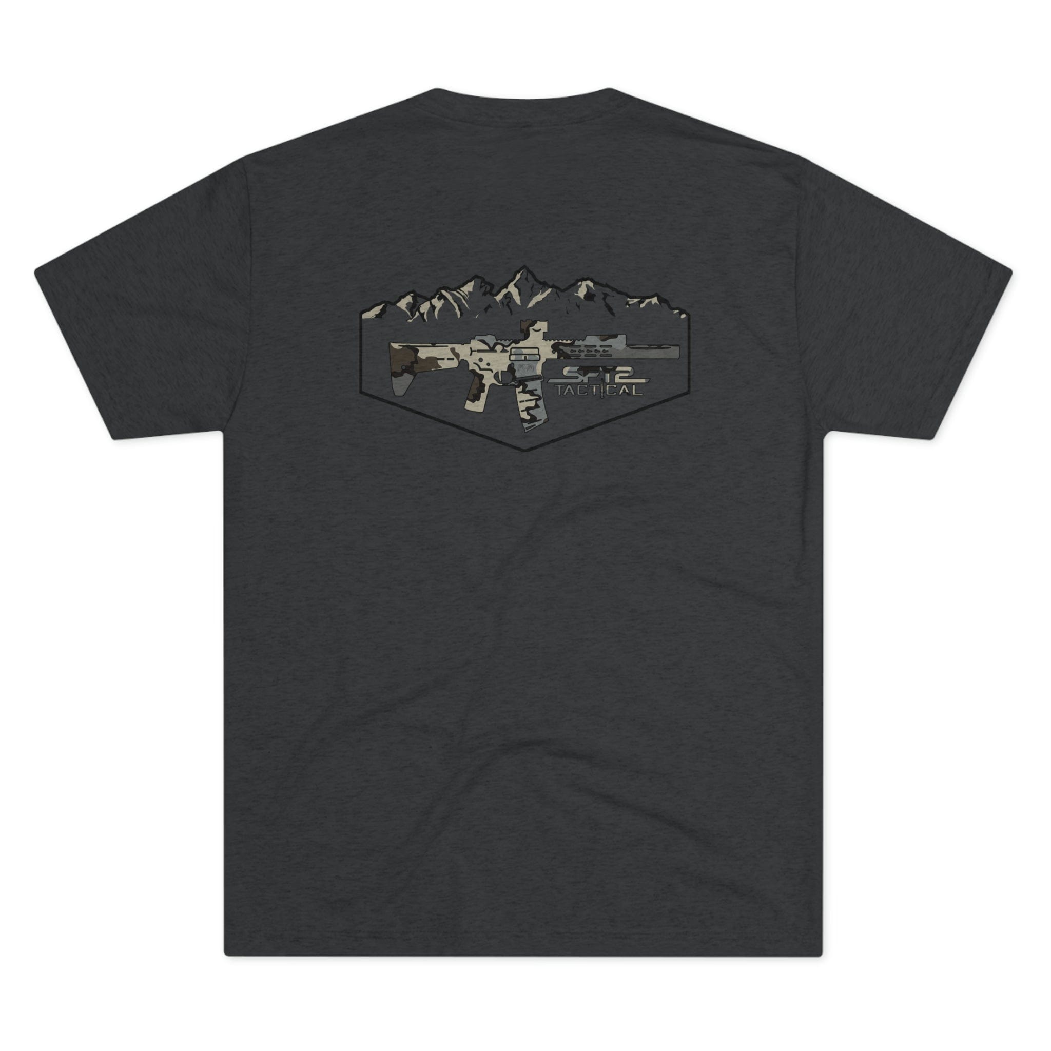 Camo Logo Mountain - Tri-Blend Crew Tee