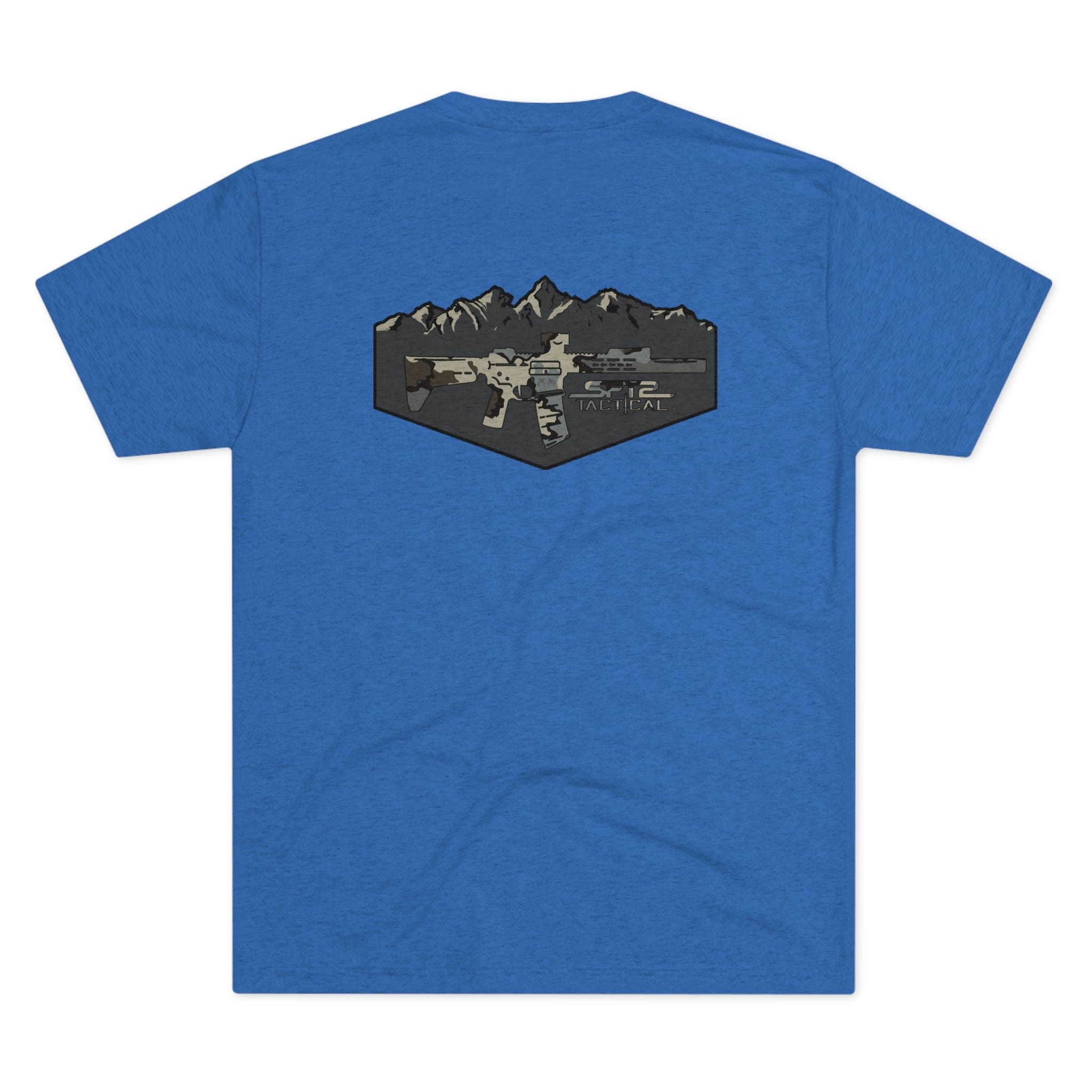 Camo Logo Mountain - Tri-Blend Crew Tee