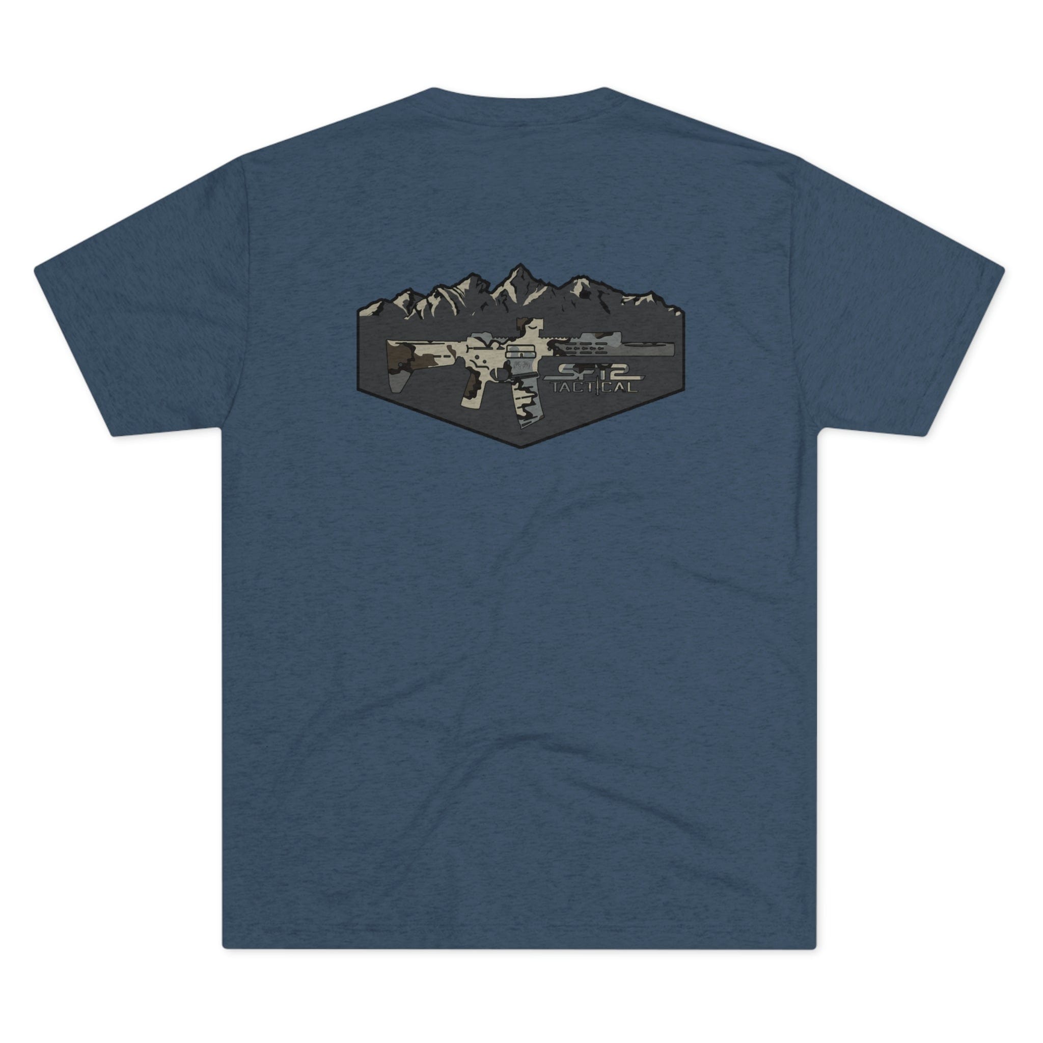 Camo Logo Mountain - Tri-Blend Crew Tee